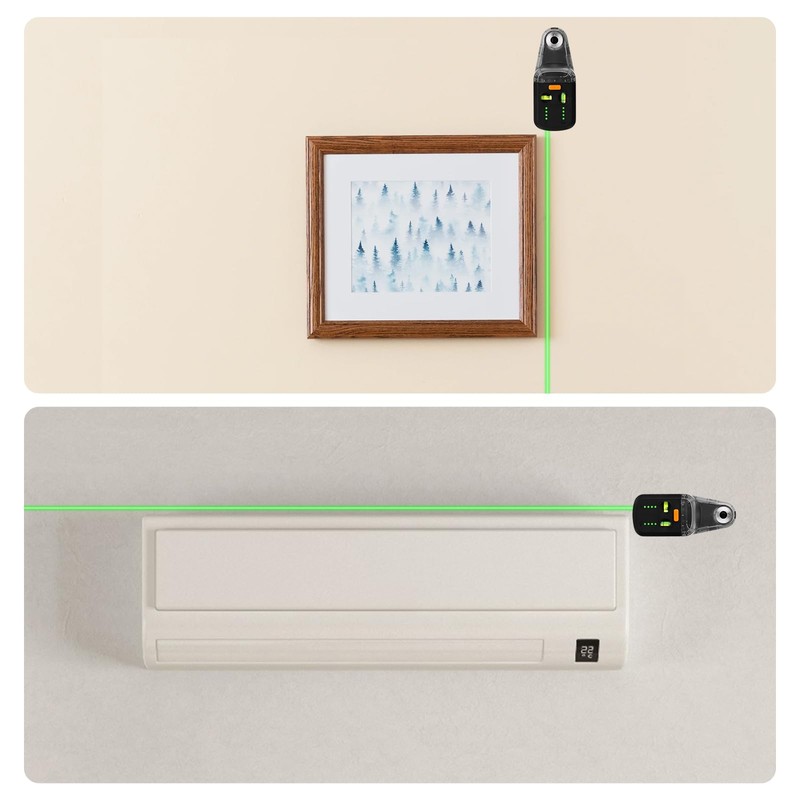 4-in-1 Wall Laser Leveler with Line Laser, Wall Mount Bracket,