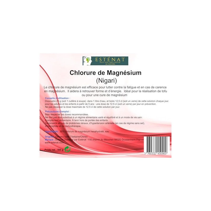 Chlorure de Magnésium (Nigari) (1) 500G