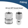 Raincovo Pressure Washer Quick Connect Fittings, 3/8 Inch Adapter Set,