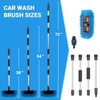 FUVLFAL 72" Long Handle Car Wash Brush with Hose Attachment,