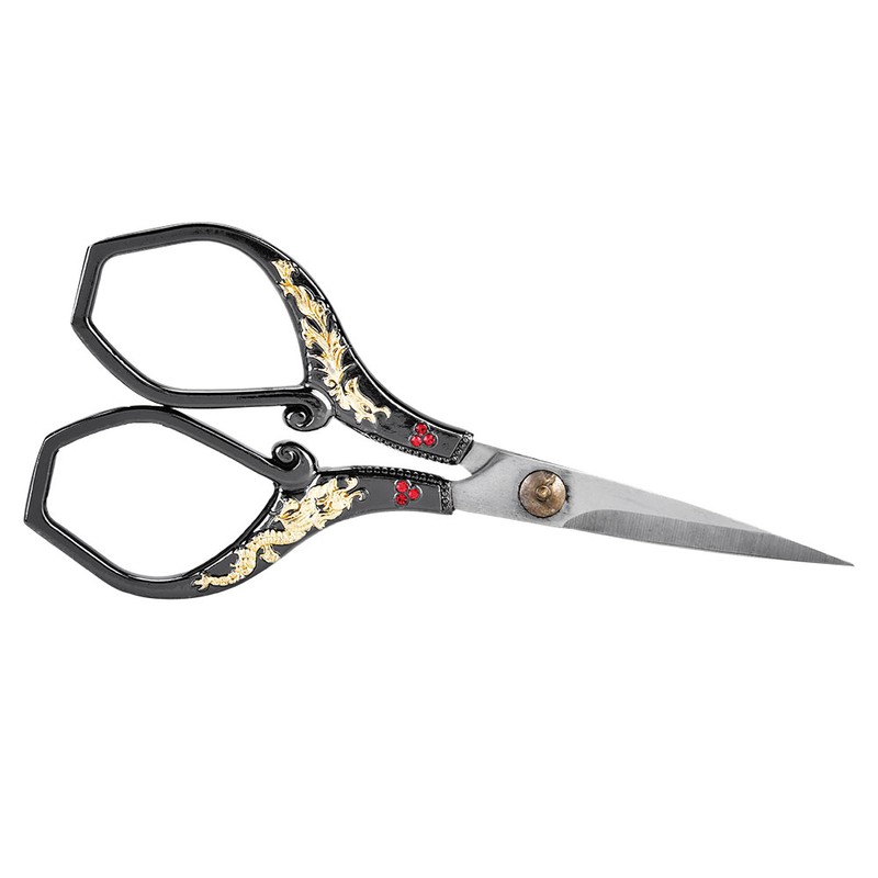Vintage Stainless Steel Sewing Scissors Classical Cutting Embroidery Crafts Tool