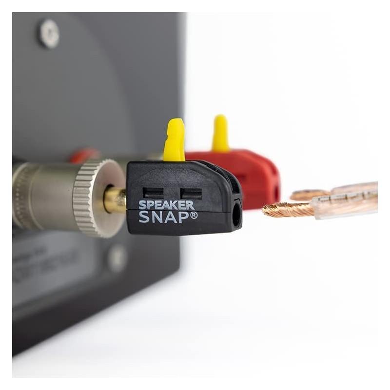 Speaker Snap Fast & Secure Banana Plugs - Gold Plated,