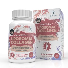 Tervaies UC-II Collagen Joint Support Supplement - Liposomal Undenatured Type II Collagen with Hyaluronic Acid & Vitamin C for Joint Health, Support Mobility, Flexibility & Comfort 60 Softgels
