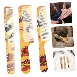 TOVINANNA 3pcs Detangler Combs for Hair Styling Lightweight Hair Tools for Home and Travel Dual-sided Fine and Wide Tooth Barber Combs and Family Use