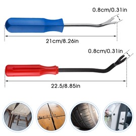 cobee Upholstery Staple Remover Nail Remover Tool, Staple Lifter, Heavy Duty Tack Remover, Nail Puller Remover Tool, Upholstery Nail Tack Remover Tool for Remove Staple in Furniture Wooden Case(2pcs)