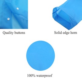 Nyicey Raincoat for Kids, Kids Rain Ponchos Reusable Emergency for for Camping Hiking Traveling Backpacking