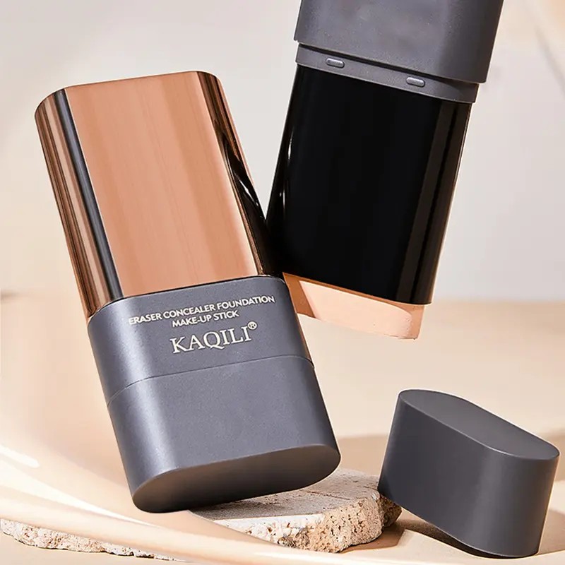 Base De Maquillaje Flawless, Impermeable Con Doble Punta