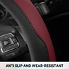 Road Comforts Steering Wheel Cover, Breathable Anti-Slip Leather Steering Wheel