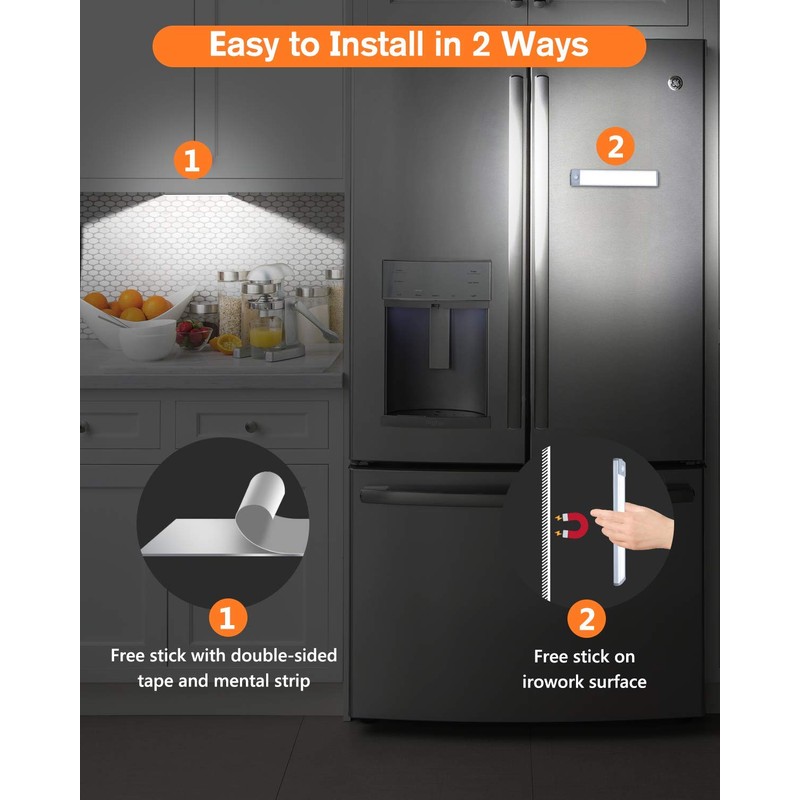Led Under Cabinet Lighting Motion Sensor Wireless Rechargeable Cabinet Lights,