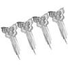 4Pcs Butterfly Tassel Shoes Buckle Ladies Boots Decorative Flower Claw