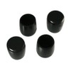 High Logic Pipe Leg Cap 0.9 inch (24 mm) Round A-106 Black