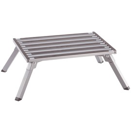 Wide Folding Step Stool, EasyComforts, Silver