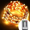 Dreamworth 40 Ft 240 LED's Copper Wire Lights,Remote Battery Operated