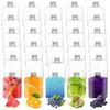 LDXDRU 50Pcs Plastic Bottles with Caps, 8oz Juice Bottles Reusable
