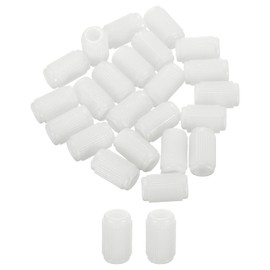 sourcing map 100Pcs 0.39"x0.67" Hinge Dowels, Plastic Dowel Insert for Cabinet Door Hinges Furniture Connections, White