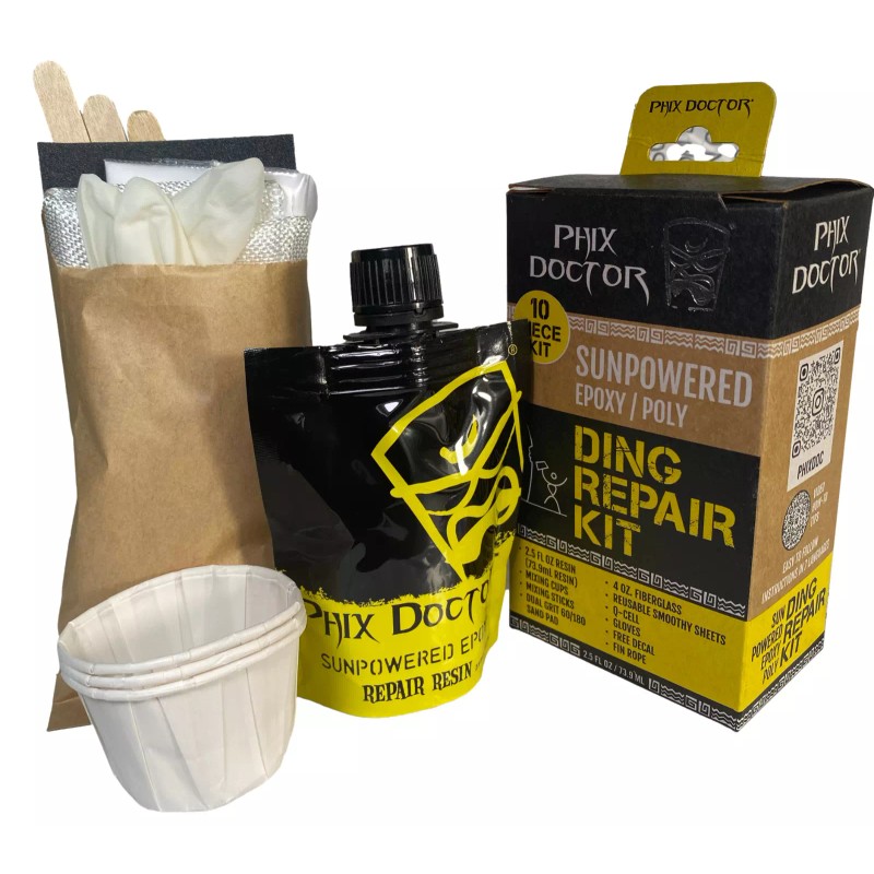 Phix Doctor Surfboard SunPowered Epoxy Repair Surf Ding Kit