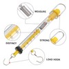 Gatuida 4Pcs Spring Balance Dynamometer Hook Scale Tubular Newton Force