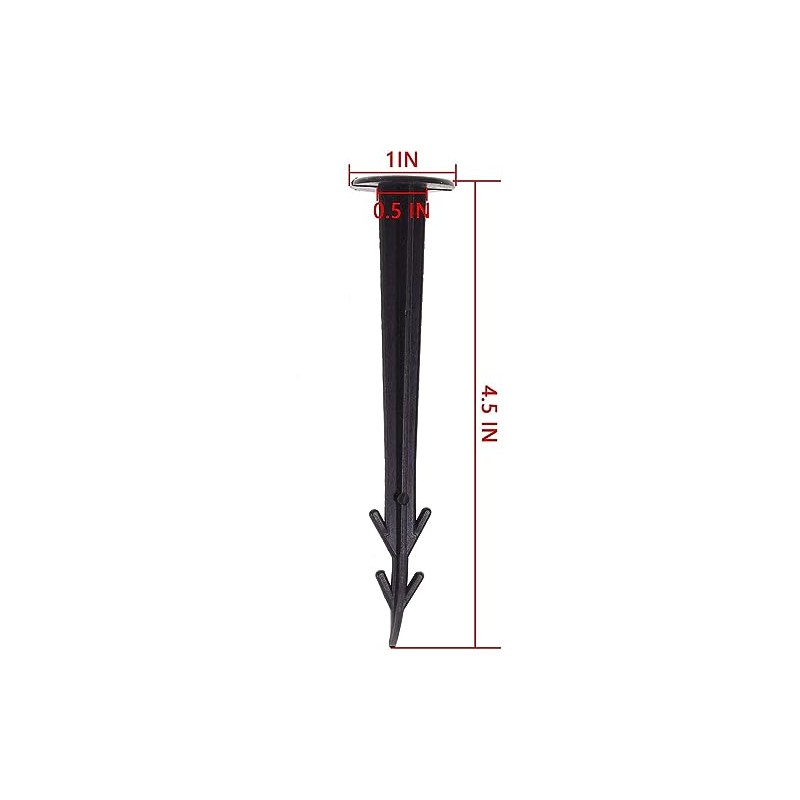 50 Pack 4.5 Inch Plastic Garden Stakes, Heavy Duty Landscape