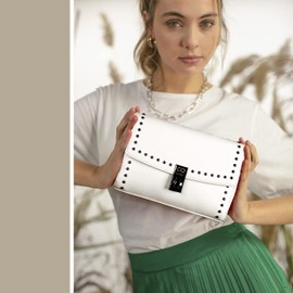 SKPAT - Handtasche Damen Umhängetasche Damen Klein & Stilvoll Handtasche Damen Umhängetasche Crossbody Bag Damen 312885, Weiss