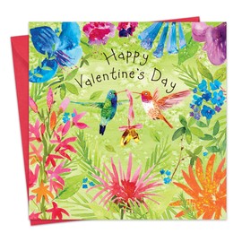 Twizler Valentine's Day Card with Hummingbirds - Valentine Card for Husband Wife or Boyfriend Girlfriend - Cute Valentine's Card for Him Her or Fiancé Fiancée Partner