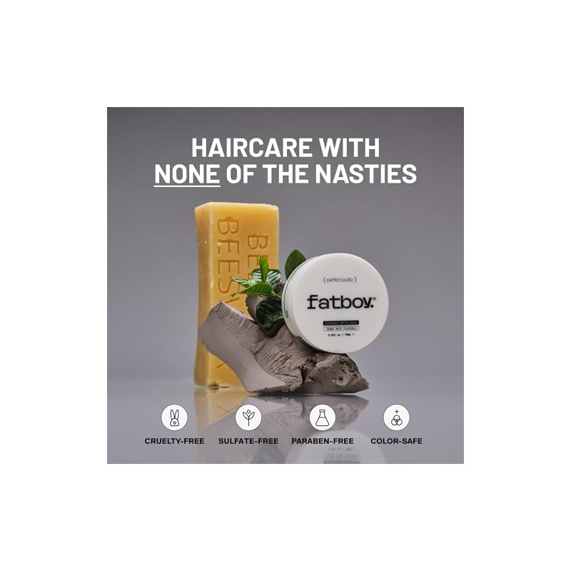 Masilla perfecta para el cabello Fatboy, 2.6 onzas
