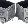 Baby Teeth Organizer Elephant Carriage Keepsake Box Metal Collection Container