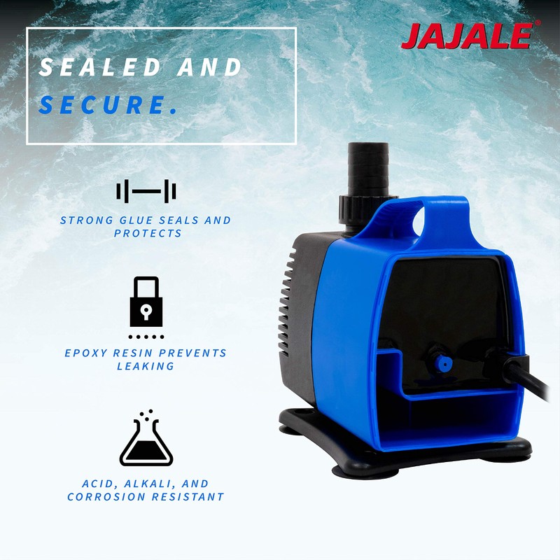 JAJALE 1720 GPH Submersible Water Pump Ultra Quiet for Pond,Aquarium,Fish
