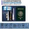 2 Pack Porta Pasaporte y Visa Mexicano para 2 Personas