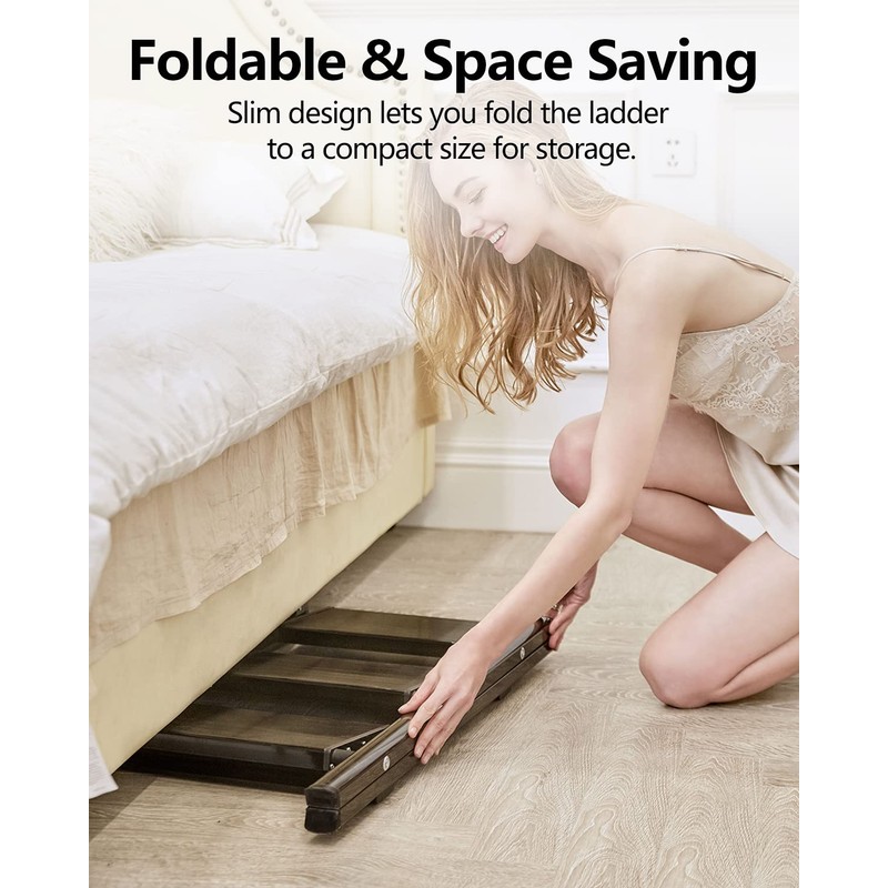 SOLADDER Step Ladder 3 Step Folding, Small Step Stool for