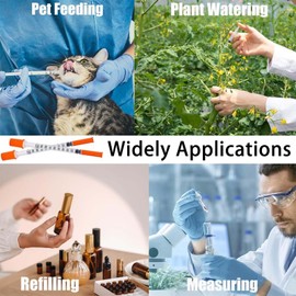 Postuvix Lab Dispensing Measuring Tool: 20Pcs 1ml 30G 13mm Multiple Uses Distribution Measuring Plastic Tube for Animals Feeding and Liquid Separation, Individually Sealed Packaging