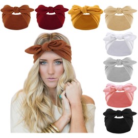 DRESHOW 8 Pack Women Headbands Headwraps Hair Bands Bows Hair Accessories