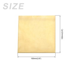 METALLIXITY Brass Sheet (100 mm x 100 mm x 1.5 mm) 2 Pieces Metal Sheets - for Home Kitchen Upstand Craft Project