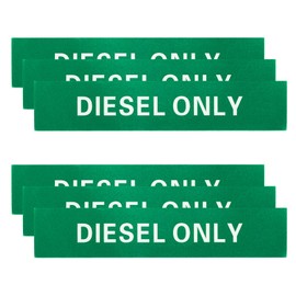 sourcing map Diesel Only Sticker Self-Stick DIESEL ONLY Marker Warning Label Signage 1-3/5 x 8 Inch for Pump Jugs Containers White on Green, Pack of 10