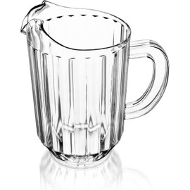 New Star Foodservice 46106 Resturant-Grade Polycarbonate Plastic Water Pitcher, 60 oz, Clear