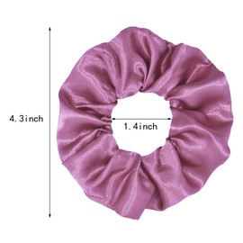 Mcupper 40 Pcs Hair Silk Scrunchies Satin Elastic Hair Bands Scrunchy Hair Ties Ropes Scrunchie for Women Girls Hair Accessories - 40 Assorted Colors Scrunchies