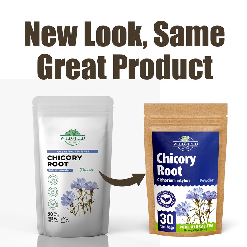 30 Bags Tea Chicory Root Tea Herbal (Cichorium Intybus) -