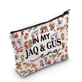JAQ & GUS Merch Princess Gift Mouse JAQ & GUS Zip Pocket Princess WDW Travel Gift GUSGUS Gift Jaq n Gus Gus Fans Gift, Gus Bag, Cosmetic Bags