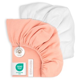 Fitted Sheet Pink / White 70 x 140 cm