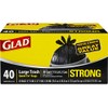 Glad Trash Bags, Large Quick-Tie Garbage Bags - Extra Strong