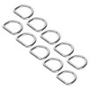 10 PCS 316 Stainless Steel D Ring Seamless Welded Hardware
