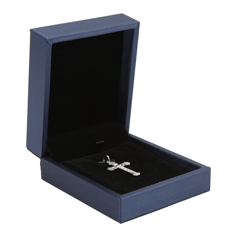 Crucifix Necklace Exquisite 925 Sterling Silver Men's Women's Jesus Cross