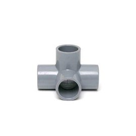 PVC TS Fitting 4 Gang Elbow Short 13A (Color: Gray)