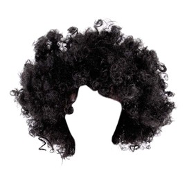 La moriposa Unisex 60s 70s Hippie Style Afro Wig for Halloween Costume Party Disco(Blue)