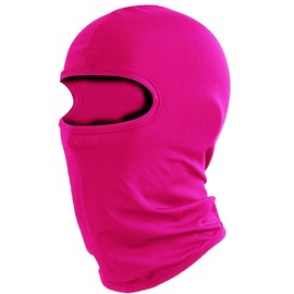 Balaclava Ski Mask Head Mask Full Face Mask Windproof Face Cover Sun UV Protection Scarf Men Women Outdoor Sport Cycling Cap (Light Red)