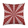 Starlight Speeding Mid-Century Pattern White Black Cut Out Throw Pillow
