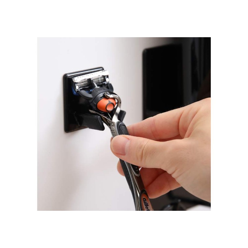 Yamazaki Industries 8877 Anti-Slip Magnetic Shaver Holder, Tower, White