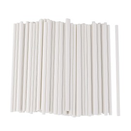 ALINK 100 White Paper Straws Bulk, Biodegradable Drinking Straw for Party Supplies, Birthday, Wedding, Bridal/Baby Shower and Holiday Celebrations