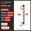 Homdiy 10 Pack Black and Gold Cabinet Pulls 5 Inch