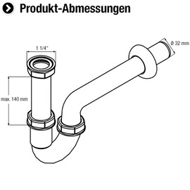Cornat odour traps for pipes on washbasin and sinks various sizes / styles