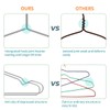 FSUTEG 40-Pack Heavy-Duty Stainless Steel Hangers – 15lb Capacity, Rustproof